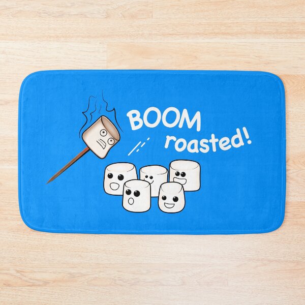 Item preview, "Boom! Roasted!" Cute Marshmallows - white text designed and sold by houseofwray.