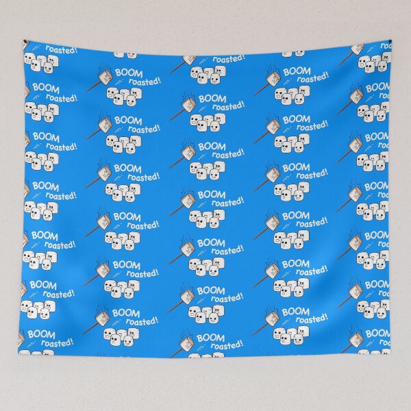 Item preview, "Boom! Roasted!" Cute Marshmallows - white text designed and sold by houseofwray.