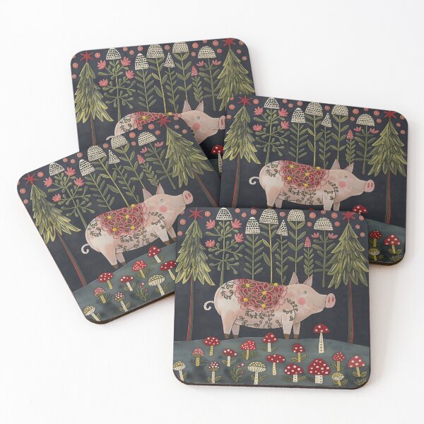 Item preview, Pig mushroom with tree designed and sold by xiao xuans.