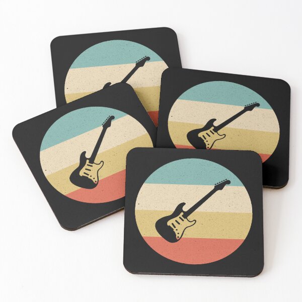Item preview, Electric Guitar Strat Style Worn Retro Horizontal Design designed and sold by kakarikihill.