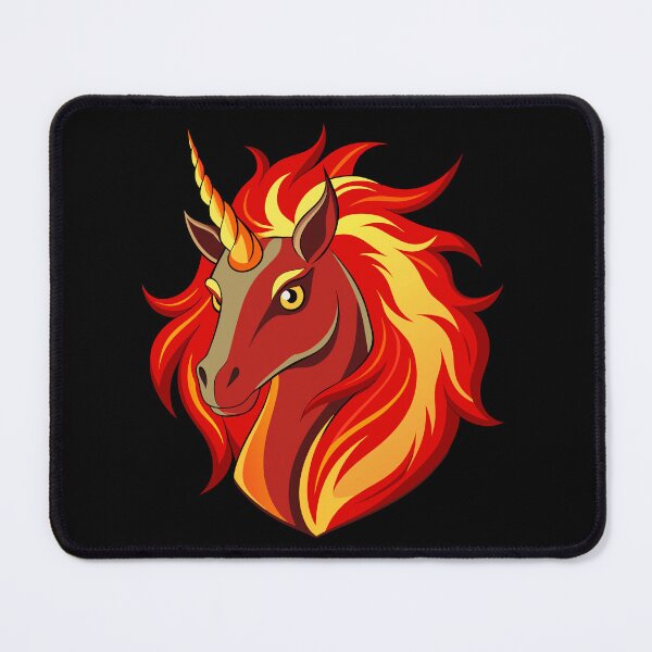 Item preview, fire unicorn head  designed and sold by JIMTOPMOY.