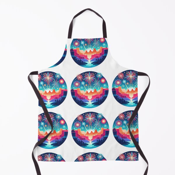 Item preview, Grand Canyon Fireworks Fiesta: Celebrate July 4th in Vibrant Colors designed and sold by PictoVibe.