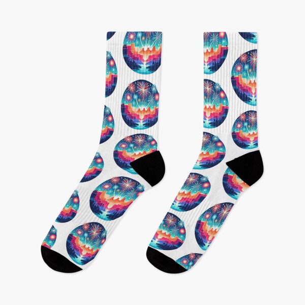 Item preview, Grand Canyon Fireworks Fiesta: Celebrate July 4th in Vibrant Colors designed and sold by PictoVibe.