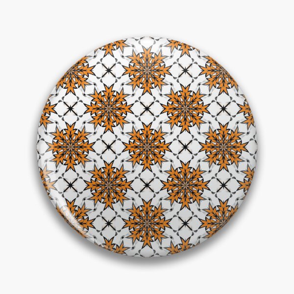 Item preview, Bizarre Geometric Seamless Pattern Orange Black White designed and sold by taiche.
