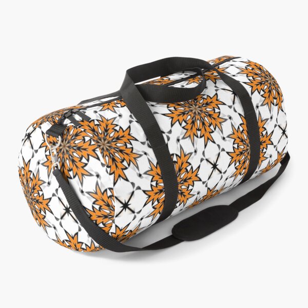 Item preview, Bizarre Geometric Seamless Pattern Orange Black White designed and sold by taiche.