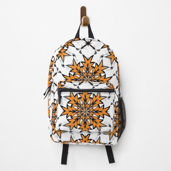 Item preview, Bizarre Geometric Seamless Pattern Orange Black White designed and sold by taiche.