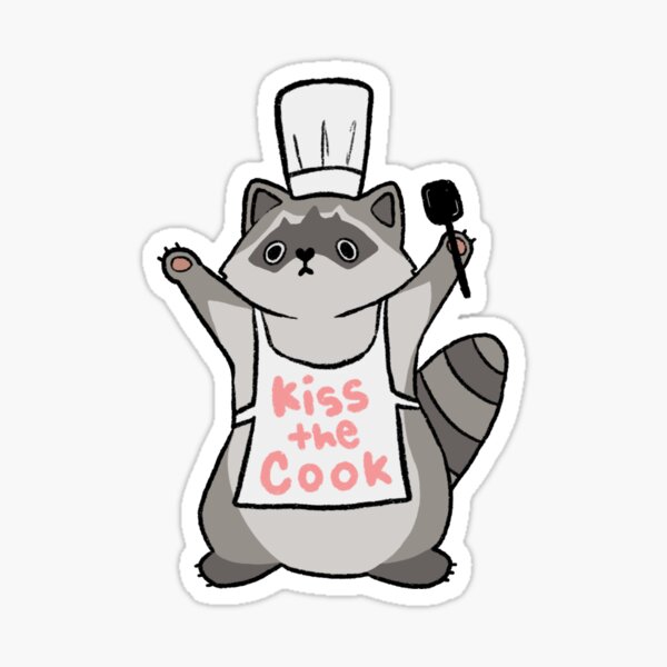 Item preview, Kiss the Cook Racoon designed and sold by dabidraws.