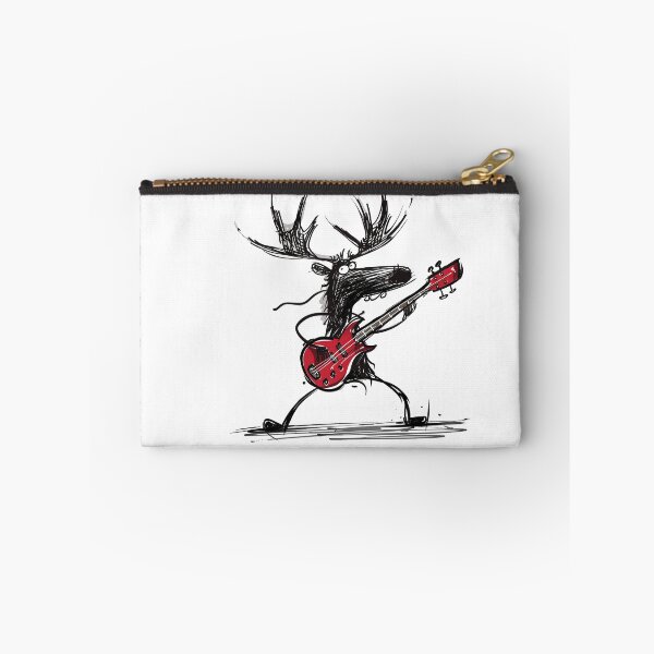 Item preview, Harmonious Homeware & Apparel: Moose Playing Bass Guitar Collection designed and sold by ThePurpleMelon.