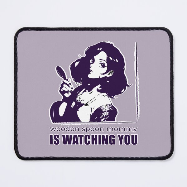 Item preview, wooden spoon mommy IS WATCHING YOU designed and sold by heyrelaxbro.