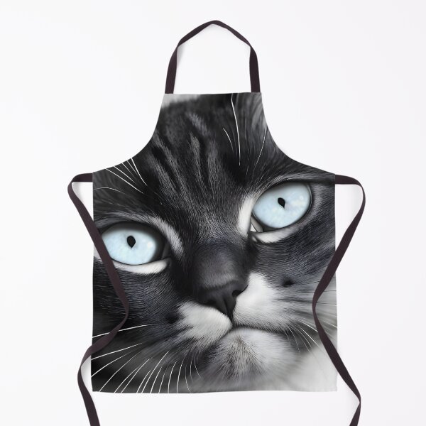 Item preview, Black and white cat - Modern digital art designed and sold by Ai-michiart.