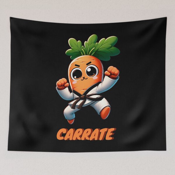 Item preview, Carrate Karate Carrot Cute & Funny Training Pun Teacher Trainee Trainor designed and sold by smartrocket.