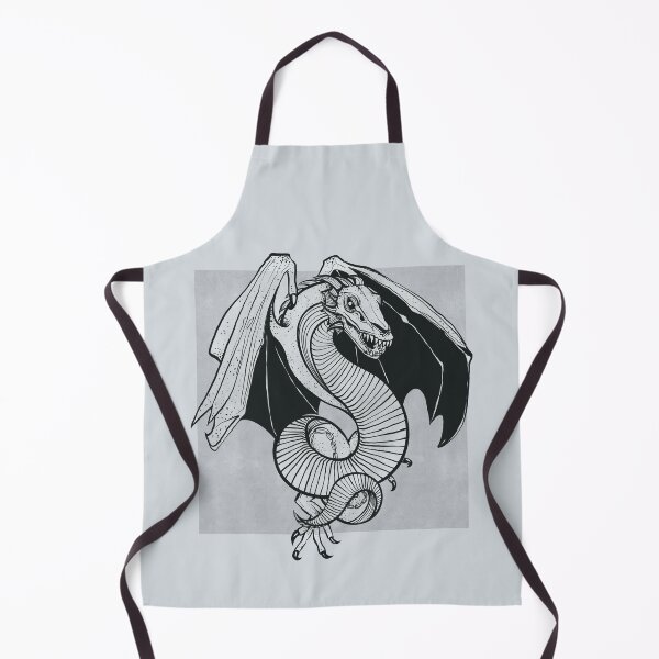 Item preview, Serpentes Wyvern - Ink Watercolor Square designed and sold by TeaAragonArt.