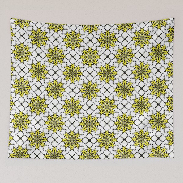 Item preview, Bizarre Geometric Seamless Pattern Yellow Black White designed and sold by taiche.