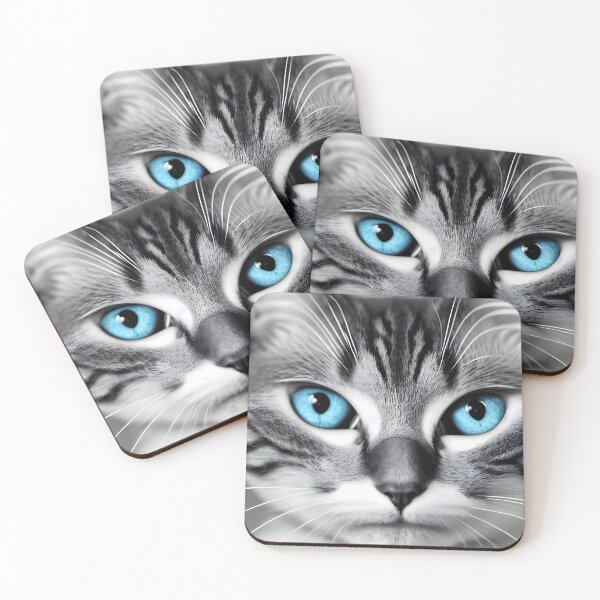 Item preview, Black and white cat - Modern digital art designed and sold by Ai-michiart.