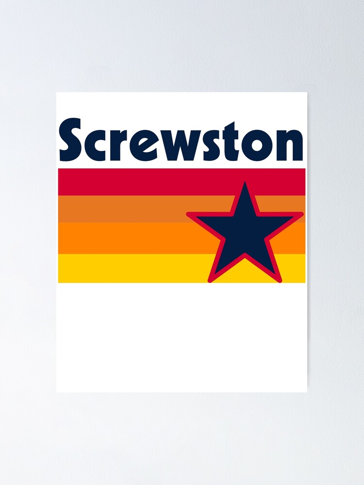 Houston Screwston Box Logo Apparel T Shirt - Premium, Fitted Houston Screwston Box Logo Apparel T Shirt - Premium, Fitted