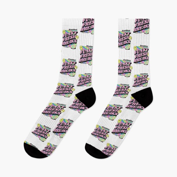 Item preview, BREAKBEAT  - Funky Fresh Breaks (black/pink/lime) designed and sold by Discothreadz.
