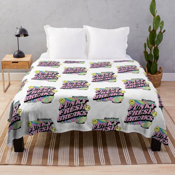 Item preview, BREAKBEAT - Funky Fresh Breaks (black/pink/lime) designed and sold by Discothreadz.