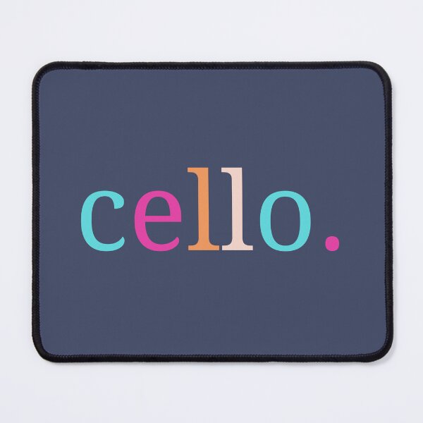 Item preview, Cello blue pink single word designed and sold by artdesignbysam.