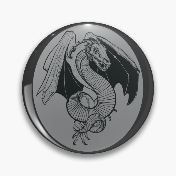 Item preview, Serpentes Wyvern - Ink Oval designed and sold by TeaAragonArt.