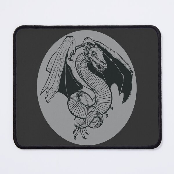 Item preview, Serpentes Wyvern - Ink Oval designed and sold by TeaAragonArt.