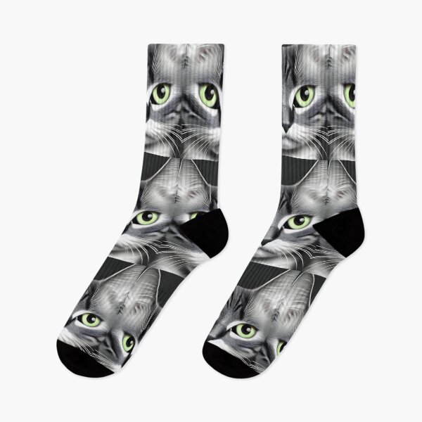 Item preview, Black and white cat - Modern digital art designed and sold by Ai-michiart.