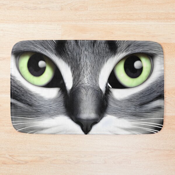 Item preview, Black and white cat - Modern digital art designed and sold by Ai-michiart.