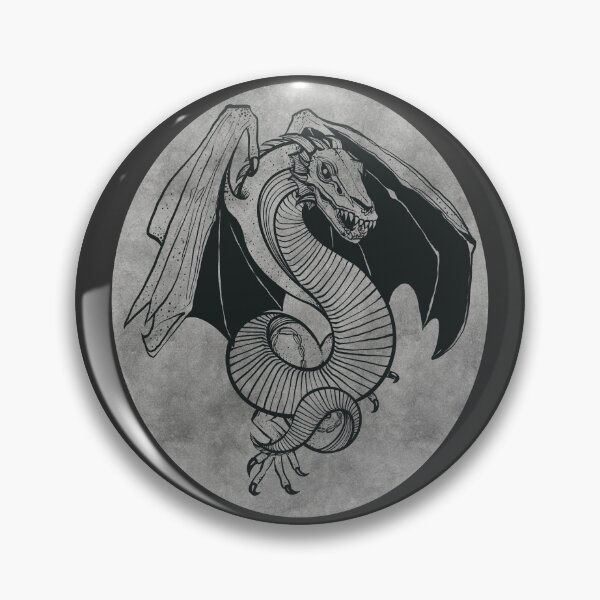 Item preview, Serpentes Wyvern - Watercolor Oval designed and sold by TeaAragonArt.