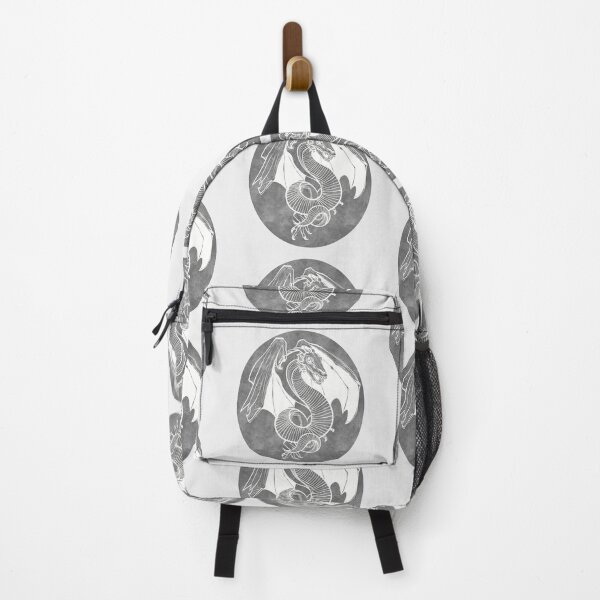 Item preview, Serpentes Wyvern White - Watercolor Oval designed and sold by TeaAragonArt.