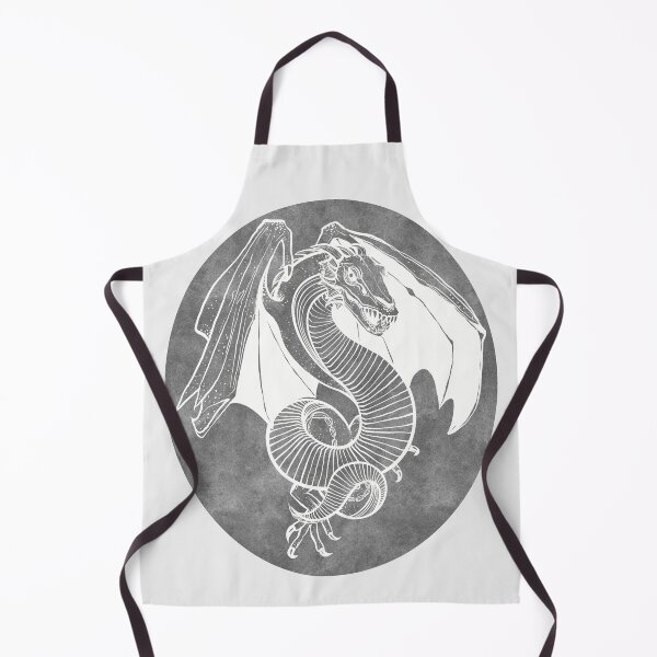 Item preview, Serpentes Wyvern White - Watercolor Oval designed and sold by TeaAragonArt.