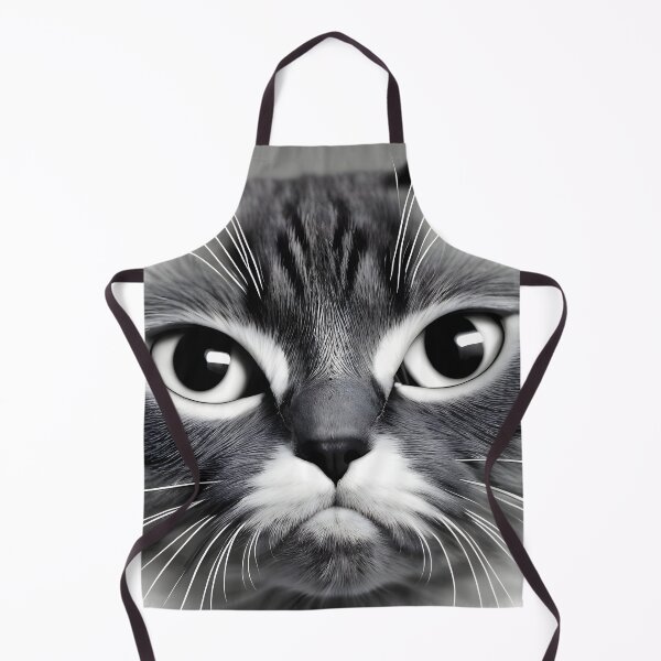 Item preview, Black and white cat - Modern digital art designed and sold by Ai-michiart.