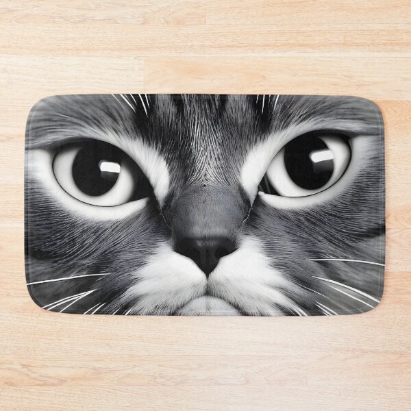 Item preview, Black and white cat - Modern digital art designed and sold by Ai-michiart.