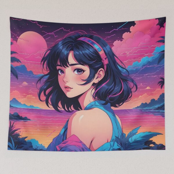 Item preview, Retro Synthwave Summer Aesthetic Design designed and sold by papi1998.