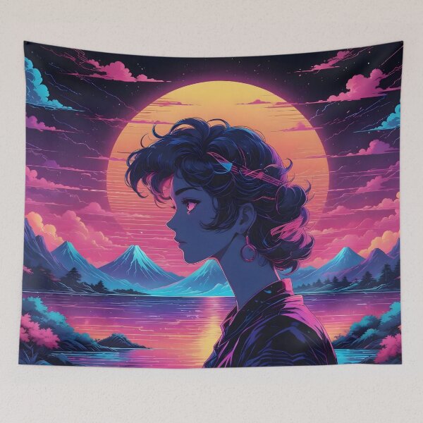 Item preview, Retro Synthwave Summer Aesthetic Design designed and sold by papi1998.