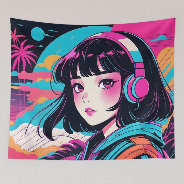 Item preview, Retro Synthwave Summer Aesthetic Design designed and sold by papi1998.