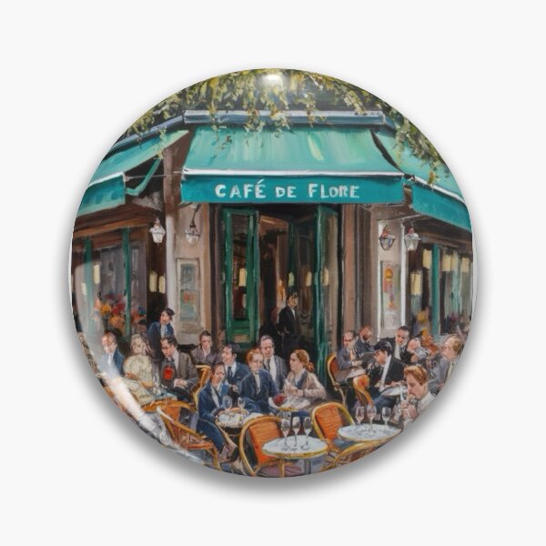 Artikelvorschau, Lebhaftes Café de Flore in Paris entworfen und verkauft von CARRAANN.