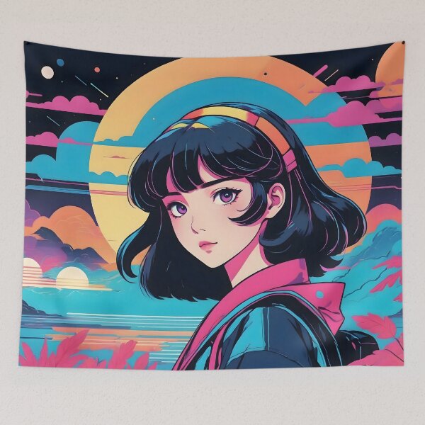 Item preview, Retro Synthwave Summer Aesthetic Design designed and sold by papi1998.