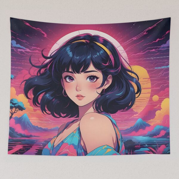 Item preview, Retro Synthwave Summer Aesthetic Design designed and sold by papi1998.