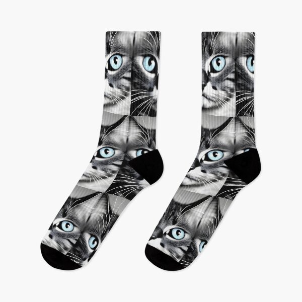 Item preview, Black and white cat - Modern digital art designed and sold by Ai-michiart.