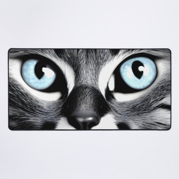 Item preview, Black and white cat - Modern digital art designed and sold by Ai-michiart.
