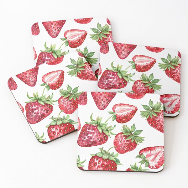 Item preview, Strawberries designed and sold by mooncatcrystals.