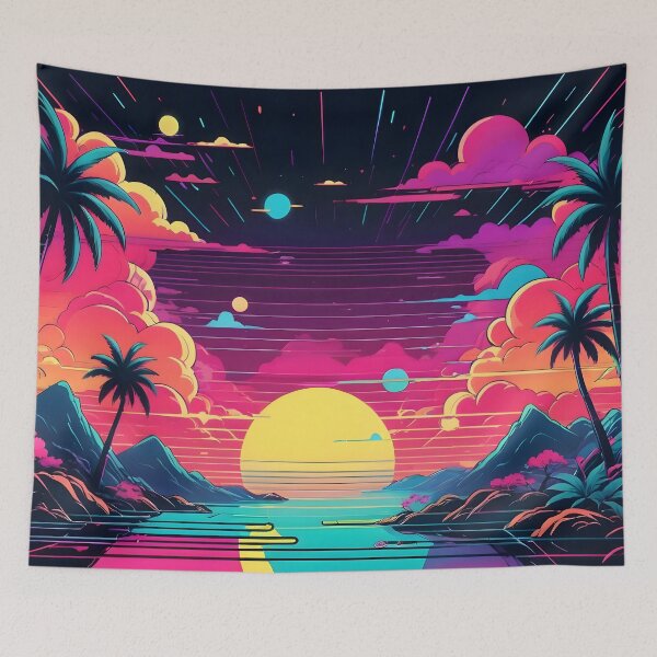 Item preview, Retro Synthwave Summer Aesthetic Design designed and sold by papi1998.
