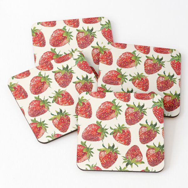 Item preview, Strawberries designed and sold by mooncatcrystals.