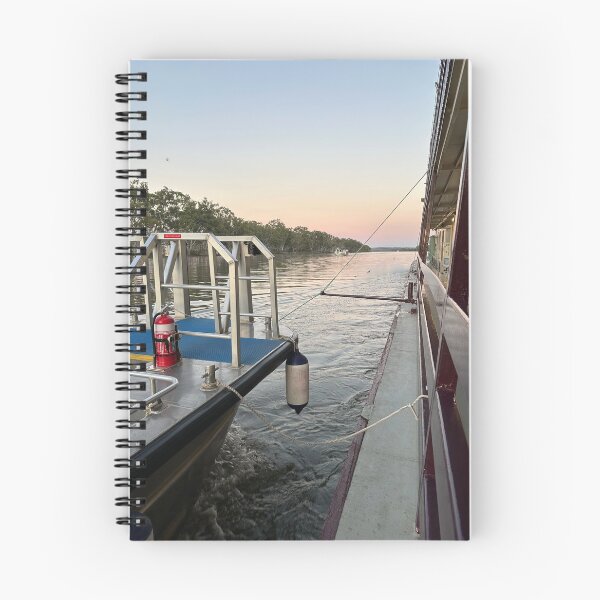 Artikelvorschau, Sonnenuntergang vom Boot auf dem Murray River entworfen und verkauft von Emella.
