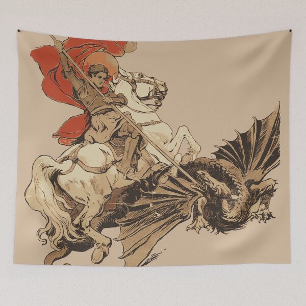 Item preview, Saint George and the Dragon  designed and sold by RetroVoyages.