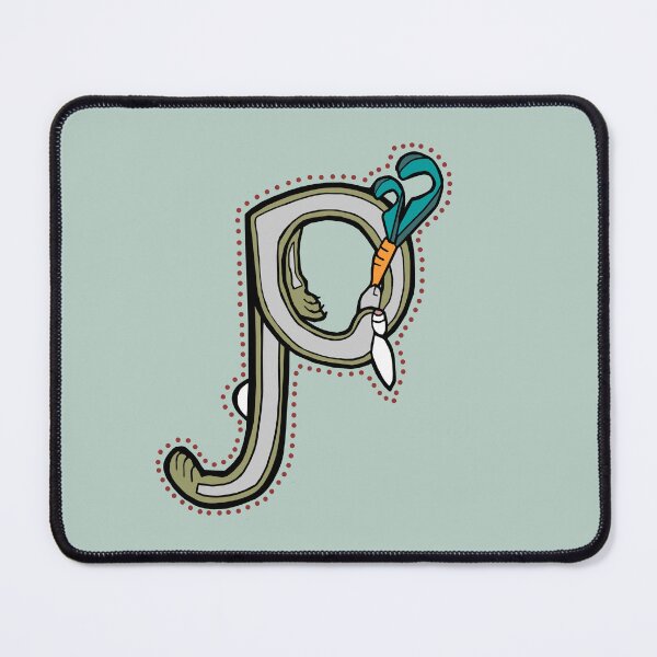 Item preview, Medieval Letter P Rabbit 2024 designed and sold by Donnahuntriss.