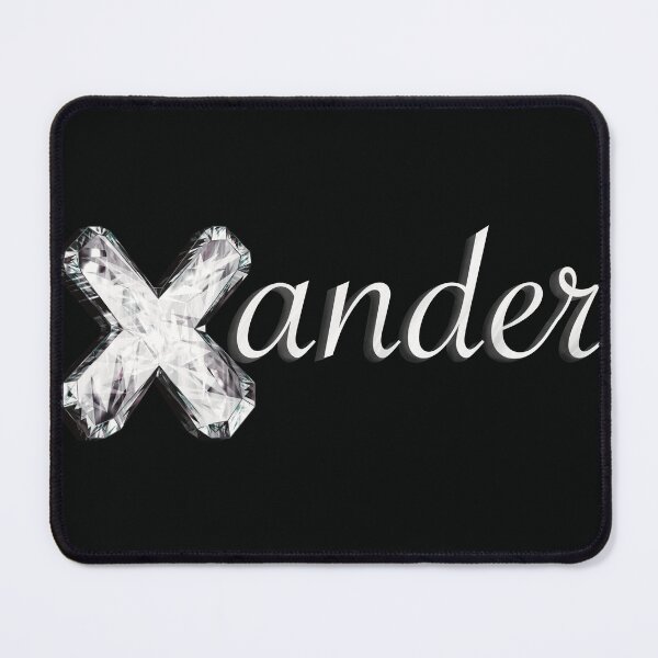 Item preview, Nombre de Xander con una letra cristalina X designed and sold by AloraDawnEve.