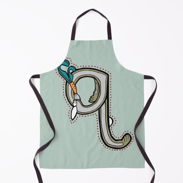 Item preview, Medieval Letter Q Rabbit 2024 designed and sold by Donnahuntriss.