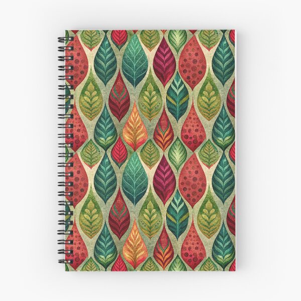 Item preview, Colorful Retro Leaf Pattern Art designed and sold by pixelprintgems.