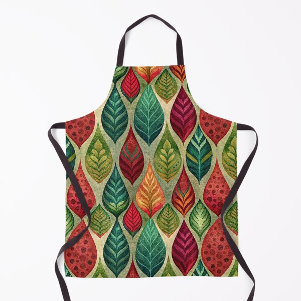 Item preview, Colorful Retro Leaf Pattern Art designed and sold by pixelprintgems.