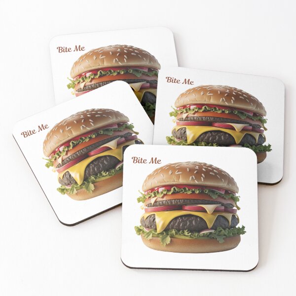 Item preview, Juicy Burger with All the Fixings - Bite Me designed and sold by deluxedigital1.